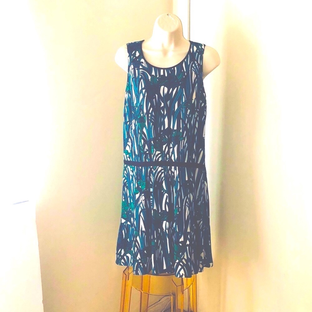 Comptoir des Cotonniers print drop waist dress